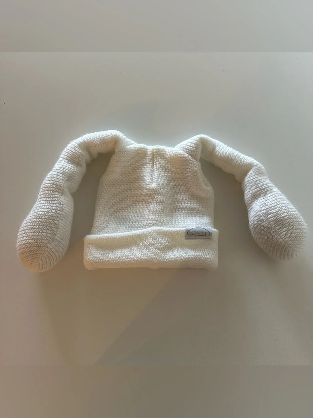 Sanrio Bioworld Cinnamoroll Figural Ears Knit White Beanie Kawaii